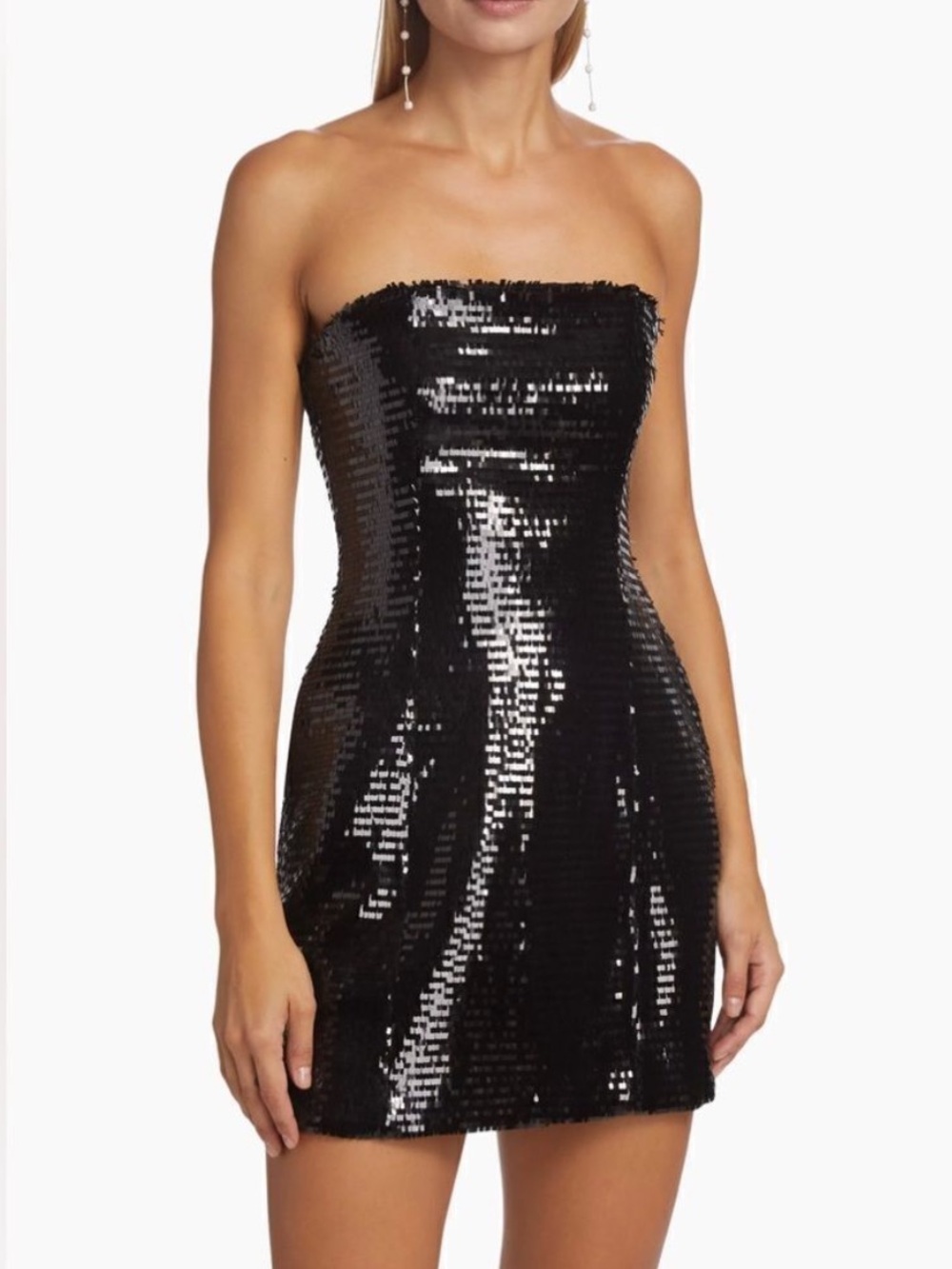 NWT A.L.C. Elsie Strapless Paillette
Sequin Minidress - Picture 2 of 8